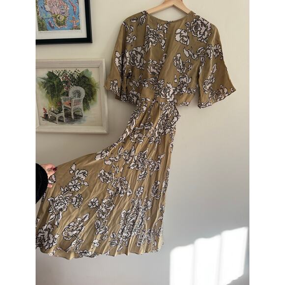 HATCH The Thea Maternity Green Floral Dress Size 2 - Picture 7 of 8